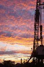 photo of Drilling Rig Cooper Basin Sunset