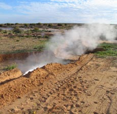 Boiling water from Cooper Basin Bore photo of Boiling water from Cooper Basin Bore